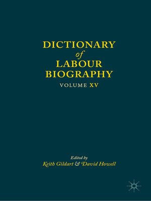 cover image of Dictionary of Labour Biography